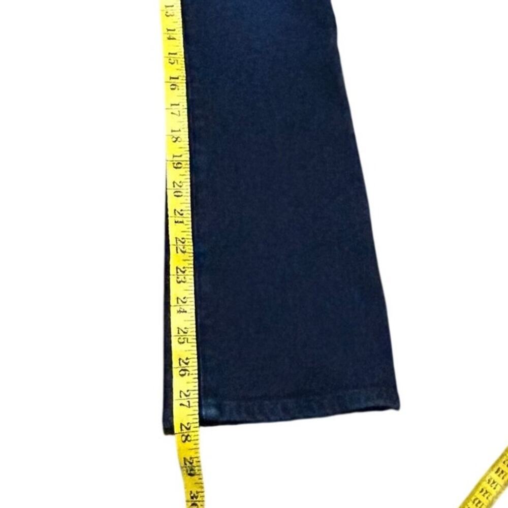 PAIGE Femme High Rise Slim Straight Jeans Lumiere Dark Wash Size 25 - Picture 12 of 13